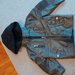 Toddler Faux Leather Jacket
